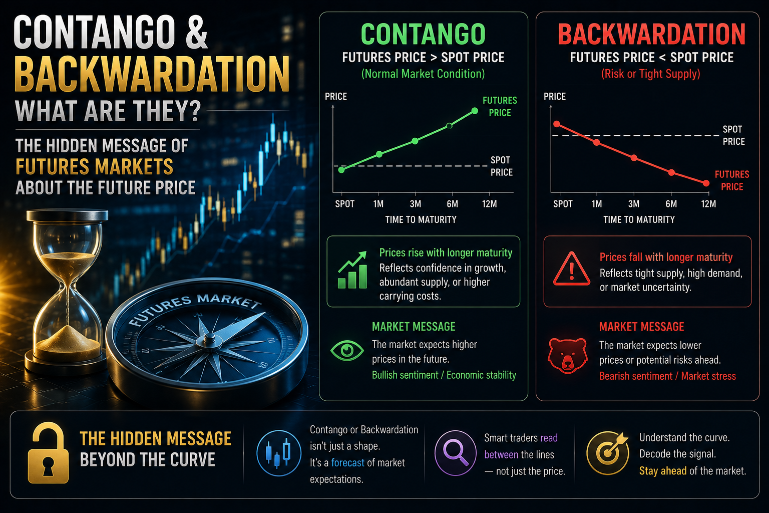 Contango و Backwardation چیست؟ پیام پنهان بازار آتی درباره قیمت آینده